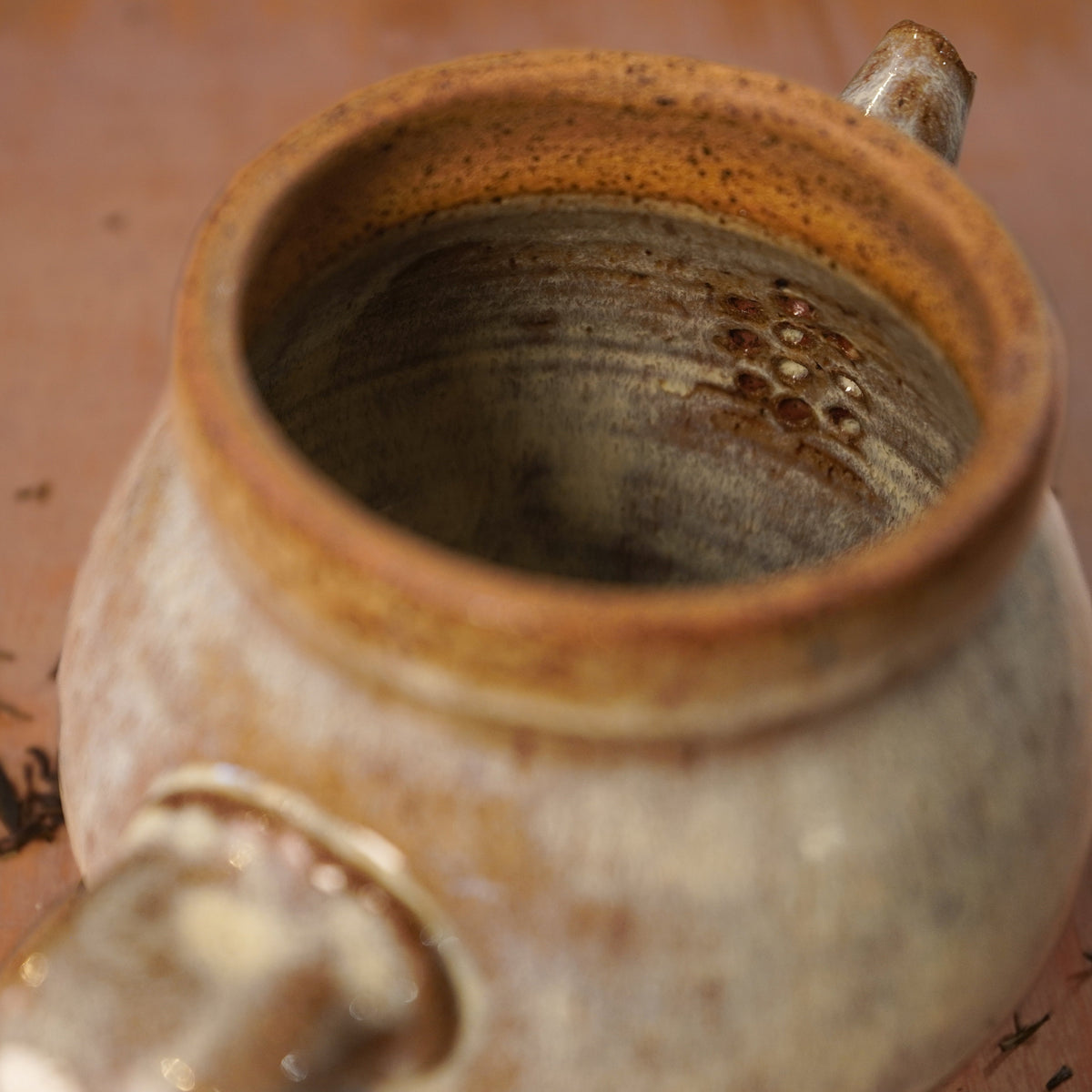 Handmade Yellow Rabbits Stoneware Teapot | Wheel-Thrown Ceramic Teapot