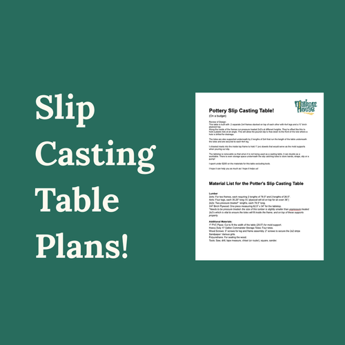 Download: FREE Pottery Slip Casting Table Plans