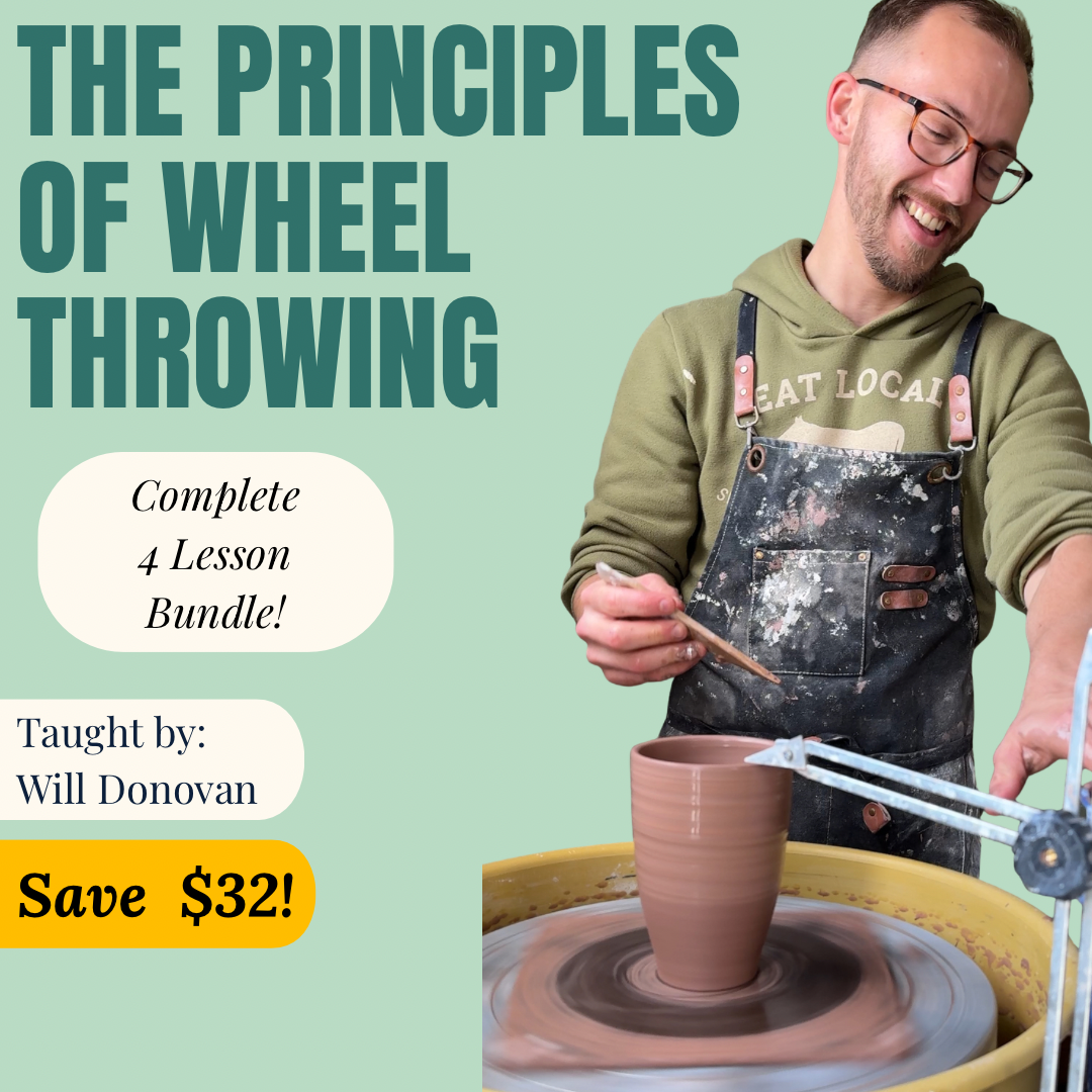 The Principles of Wheel Throwing: Complete 4-Lesson Bundle