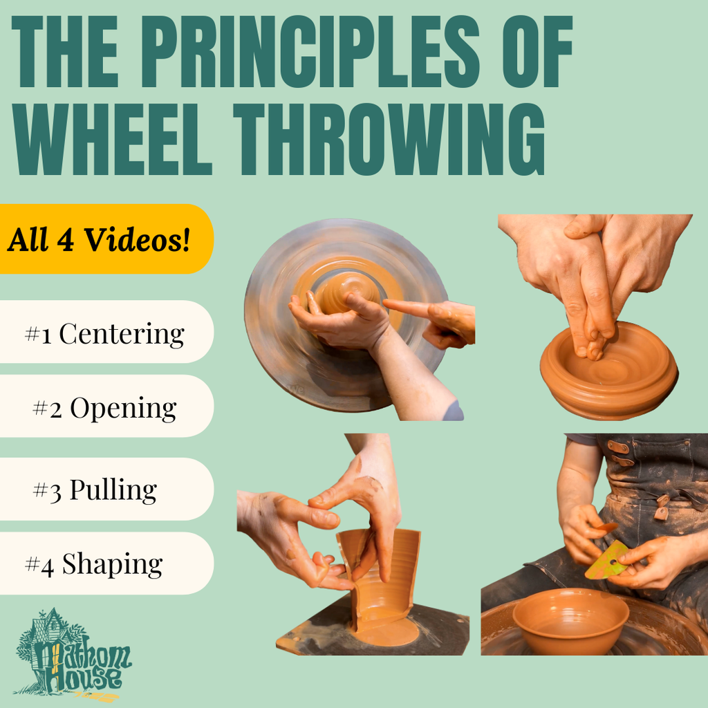The Principles of Wheel Throwing: Complete 4-Lesson Bundle